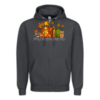 Smoke Pumpkin Spice Everything Zipper Hoodie - RacoonDesign