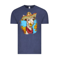 Vintage Denim Sombrero Llama Vintage Tee - RanaPortraitStore