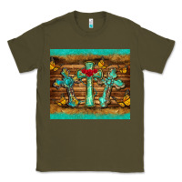 Army Green crosses tumbler Classic Tee - BarkalooDesign