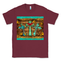 Burgundy crosses tumbler Classic Tee - BarkalooDesign