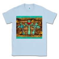 Dusty Blue crosses tumbler Classic Tee - BarkalooDesign