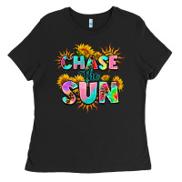 Black chase the sun Ladies Tee - AdoDesignShop