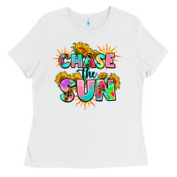 White chase the sun Ladies Tee - AdoDesignShop