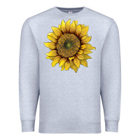 Heather Grey sunflower Premium Sweatshirt - Artiststas