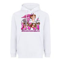 White lvn licensed vocational nurse Heavyweight Hoodie - AdoDesignShop
