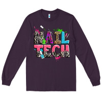 Plum nail tech Long Sleeve Tee - Zillion Design Studio
