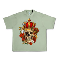 Oil Green Skull King Urban Heavy Tee - RanaPortraitStore