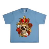 Pebble Blue Skull King Urban Heavy Tee - RanaPortraitStore