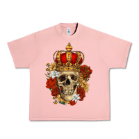 Salmon Skull King Urban Heavy Tee - RanaPortraitStore