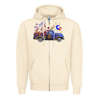 Sandshell western truck fourth of july Zipper Hoodie - FaDigitalArtStudio