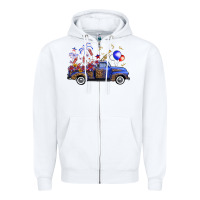 White western truck fourth of july Zipper Hoodie - FaDigitalArtStudio