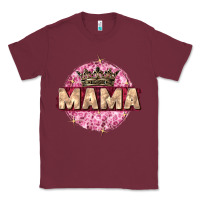 Burgundy mama with round leopard Classic Tee - Zillion Design Studio