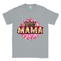 Heather Grey mama with round leopard Classic Tee - Zillion Design Studio