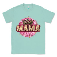 Seafoam mama with round leopard Classic Tee - Zillion Design Studio