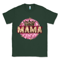 Sports Green mama with round leopard Classic Tee - Zillion Design Studio