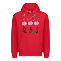 Red faith hope love Premium Hoodie - MaliasSmallBusiness