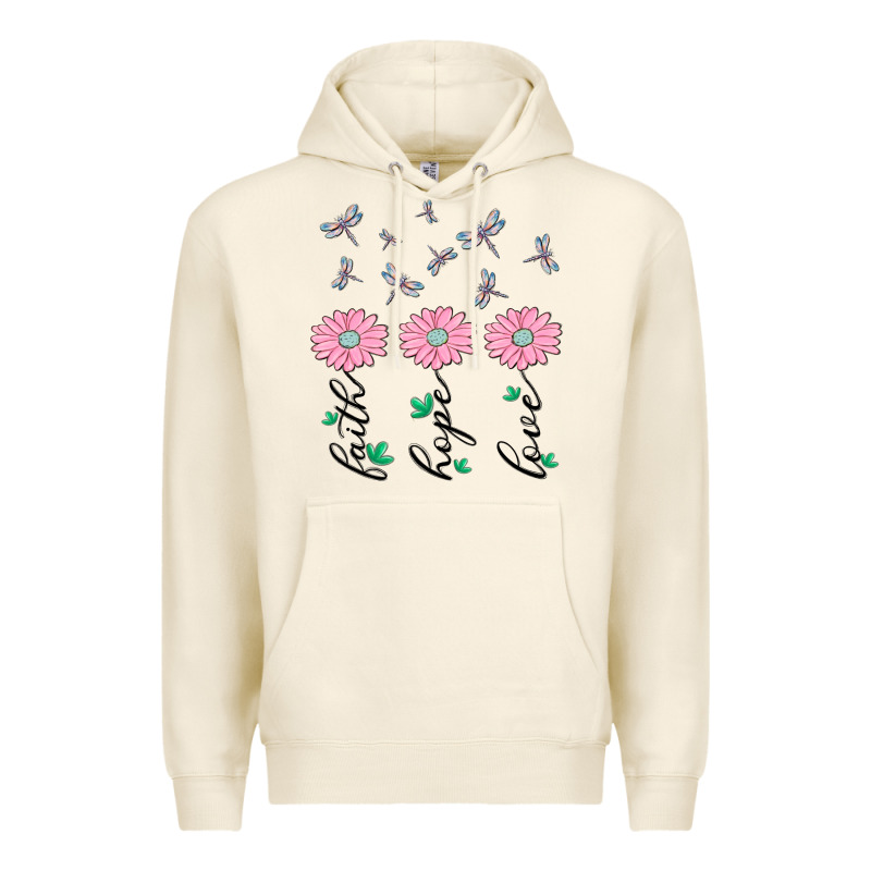 Faith Hope Love Premium Hoodie by MaliasSmallBusiness | Teevron