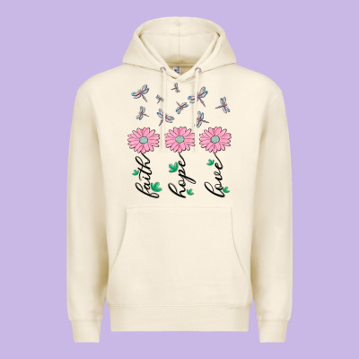 Faith Hope Love Premium Hoodie Designed By Maliassmallbusiness