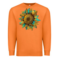 Carrot sunflower with leopard and turquoise Premium Sweatshirt - Artiststas