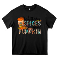 Black whatever spices your pumpkin Heavy Core Tee - CowhideDigitalArt