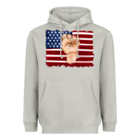 Moon Dust american flag with hand Heavyweight Hoodie - Artiststas