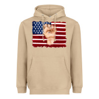 Mushroom american flag with hand Heavyweight Hoodie - Artiststas