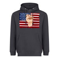 Smoke american flag with hand Heavyweight Hoodie - Artiststas