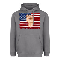 Storm american flag with hand Heavyweight Hoodie - Artiststas