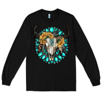 Black gamestone with bull skull Long Sleeve Tee - RanaPortraitStore