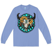 Gamestone With Bull Skull Long Sleeve Tee | Teevron