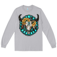 Moon Dust gamestone with bull skull Long Sleeve Tee - RanaPortraitStore