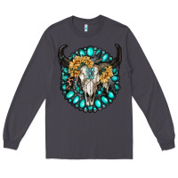 Smoke gamestone with bull skull Long Sleeve Tee - RanaPortraitStore