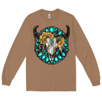 Toasted Coconut gamestone with bull skull Long Sleeve Tee - RanaPortraitStore