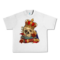 Lunar Rock Skull With Crown Urban Heavy Tee - RanaPortraitStore