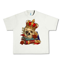 Pistachio Skull With Crown Urban Heavy Tee - RanaPortraitStore