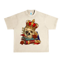 Sandshell Skull With Crown Urban Heavy Tee - RanaPortraitStore