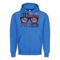 True Royal star spangled stup Zipper Hoodie - CowhideDigitalArt