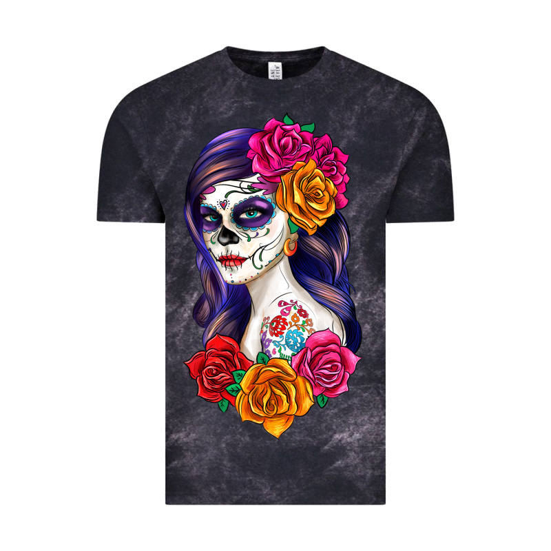 Sugar Skull Girl Vintage Tee by RanaPortraitStore | Teevron