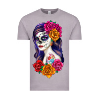 Vintage Zinc sugar skull girl Vintage Tee - RanaPortraitStore