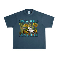 Midnight Navy grow wild sun child tbw Urban Heavy Tee - texasbilliewilder