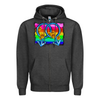 Charcoal Heather lgbtq gender gay symbol Zipper Hoodie - HRA Design Shop