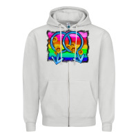 Dove Grey lgbtq gender gay symbol Zipper Hoodie - HRA Design Shop