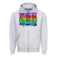 Heather Grey lgbtq gender gay symbol Zipper Hoodie - HRA Design Shop