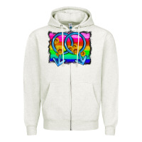 Oatmeal Heather lgbtq gender gay symbol Zipper Hoodie - HRA Design Shop