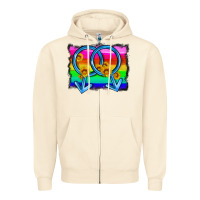 Sandshell lgbtq gender gay symbol Zipper Hoodie - HRA Design Shop