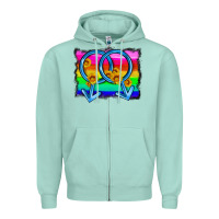 Seafoam lgbtq gender gay symbol Zipper Hoodie - HRA Design Shop