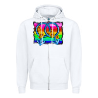 White lgbtq gender gay symbol Zipper Hoodie - HRA Design Shop