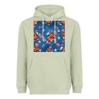 Matcha 4th of july hotdog seamless pattern Heavyweight Hoodie - BundleAndBundleShop