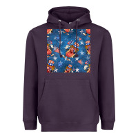 Plum 4th of july hotdog seamless pattern Heavyweight Hoodie - BundleAndBundleShop