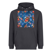 Smoke 4th of july hotdog seamless pattern Heavyweight Hoodie - BundleAndBundleShop